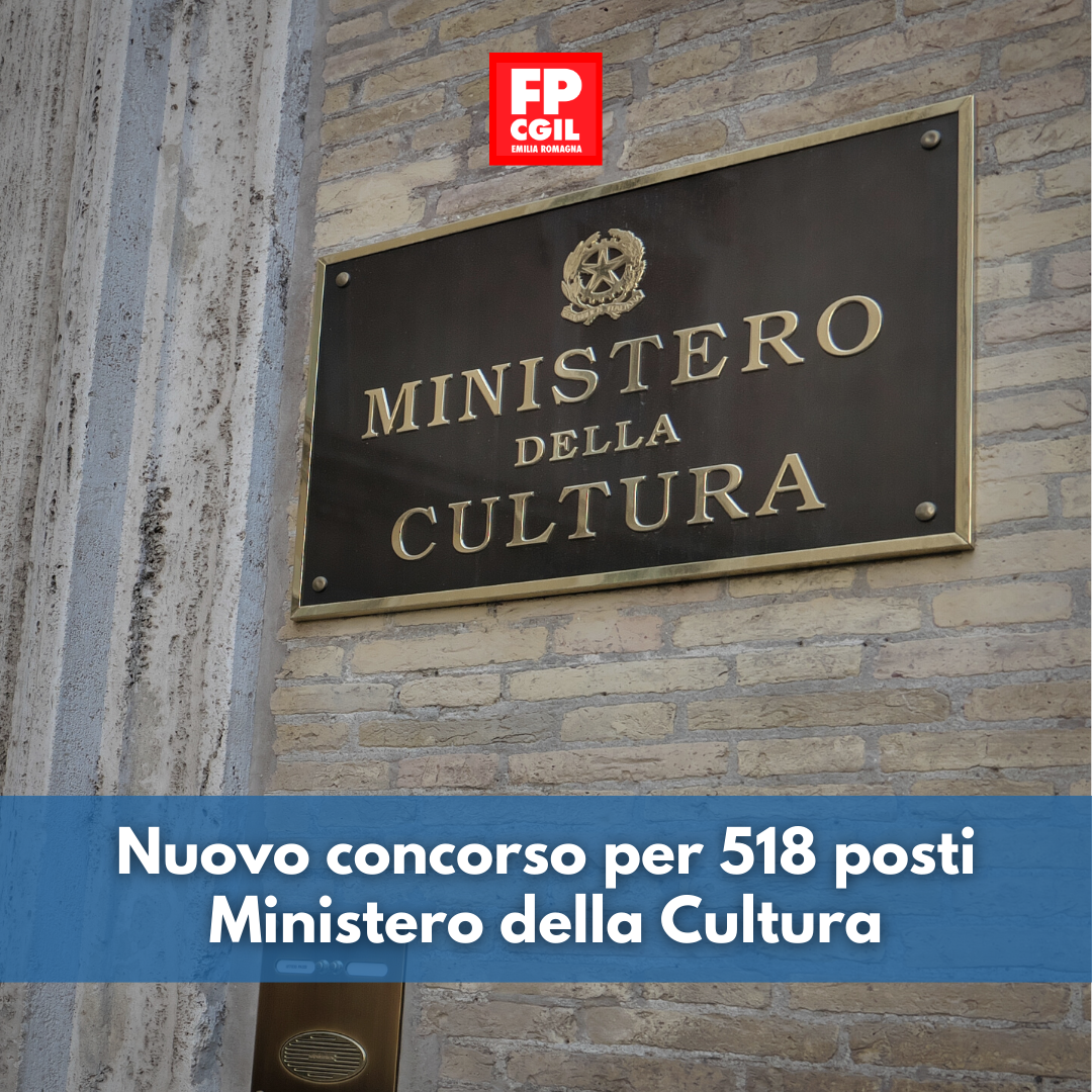 concorso ministero cultura 518 posti