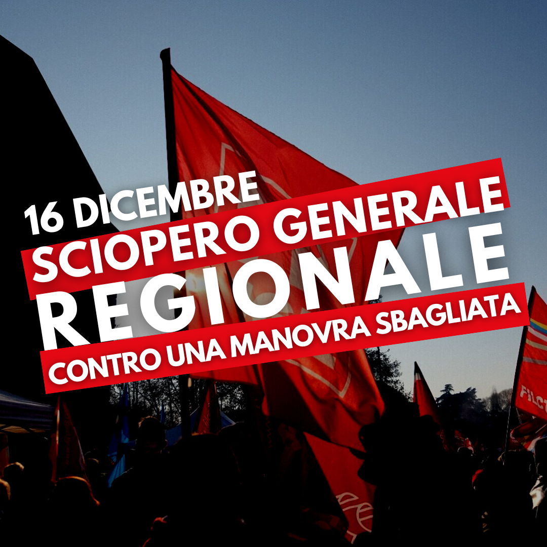 sciopero generale emilia romagna 16 dicembre