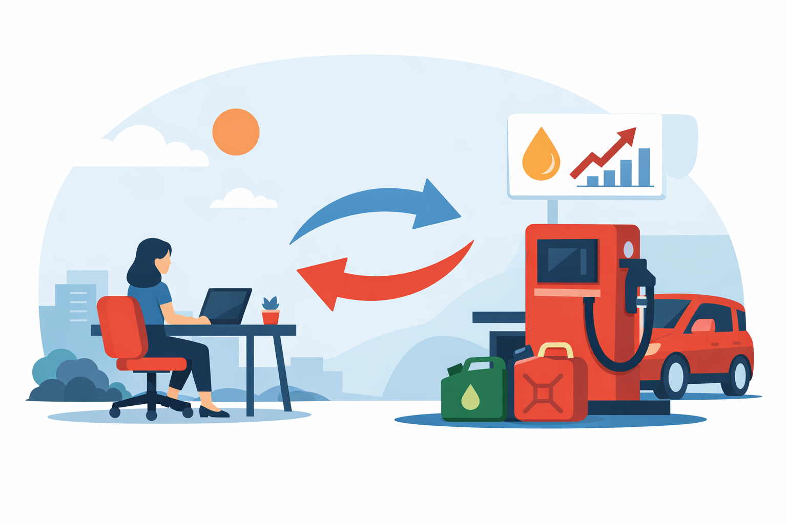 Lavoro agile caro carburanti